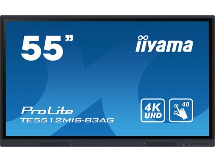 55'' iiyama TE5512MIS-B3AG: IPS,4K,40P,HDMI,VGA