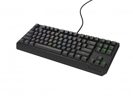 Genesis herní klávesnice THOR 230/TKL/RGB/Outemu Red/Drátová USB/US layout/Černá NKG-2077