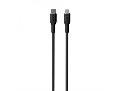 Puro kábel Soft Silicone Cable USB-C to Lightning 1.5m - Black PUCAPLTUSBCICONBLK PURO