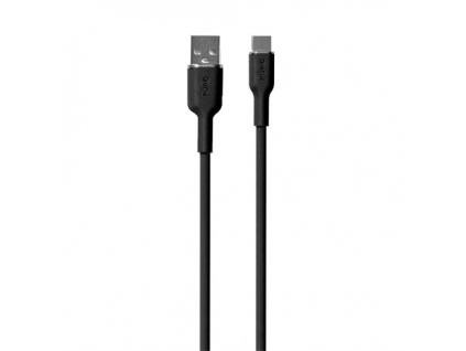 Puro kábel Soft Silicone Cable USB-A to USB-C 1.5m - Black PUUSBCICONBLK PURO