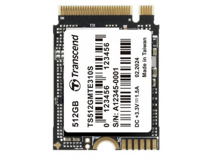 TRANSCEND MTE310S 512GB SSD disk M.2 2230, NVMe PCIe Gen4 x4, 3D TLC, DRAM-less, 3300MB/s R, 1700MB/s W TS512GMTE310S Transcend