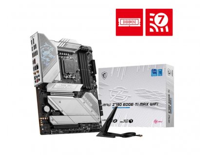 MSI MB Sc LGA1700 MPG Z790 EDGE TI MAX WIFI, Intel Z790, 4xDDR5, 1xDP, 1x HDMI, ATX