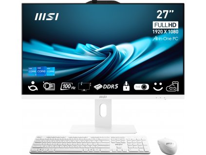 MSI Pro/AP272P 14M/27''/FHD/i7-14700/16GB/1TB SSD/UHD 770/W11P/White/3R PRO AP272P 14M-611EU