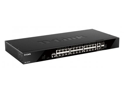 D-Link DGS-1520-28 28-portový inteligentný spravovaný prepínač, 24x gigabit, 2x 10GE RJ45, 2x SFP+