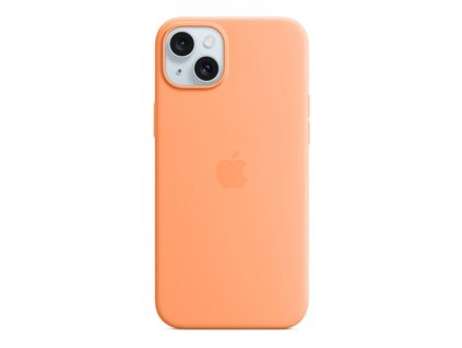 iPhone 15 Plus Silicone Case with MagSafe - Orange Sorbet MT173ZM-A Apple