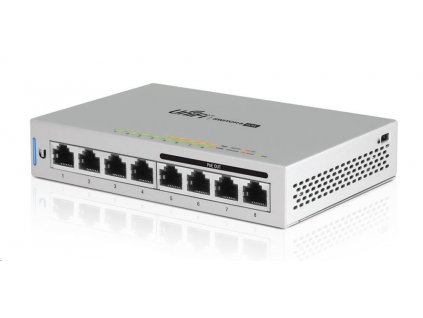 UBNT UniFi Switch US-8-60W [8xGigabit, 4 porty s PoE+ 60W 802.3af, neblokujúce 8Gbps] US-8-60W-EU Ubiquiti