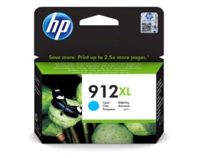 HP 912XL High Yield Cyan Original Ink Cartridge 3YL81AE-BGY