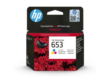 Trojfarebná originálna atramentová kazeta HP 653 Ink Advantage 3YM74AE-BHK