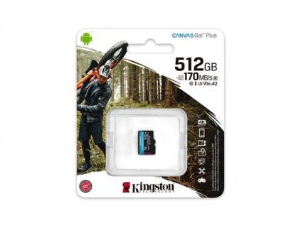 512 GB . microSDXC karta Kingston Canvas Go Plus, bez adaptéra SDCG3-512GBSP