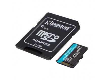 1 TB . microSDXC karta Kingston Canvas Go Plus + adaptér SDCG3-1TB