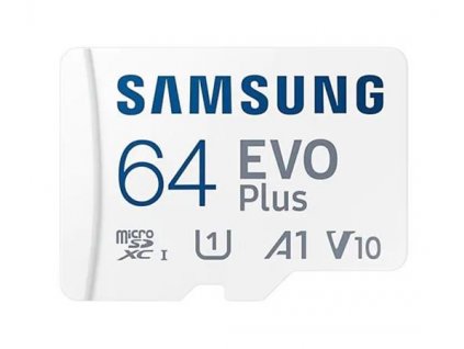 Samsung EVO Plus/micro SDXC/64GB/130MBps/UHS-I U1 / Class 10/+ Adaptér MB-MC64KA-EU