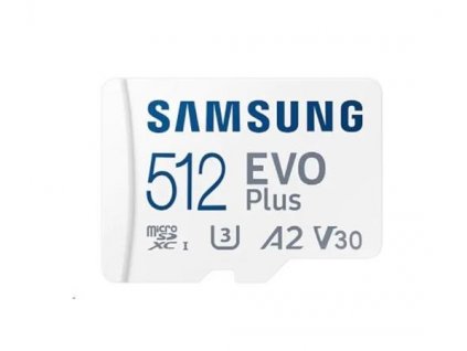 Samsung EVO Plus/micro SDXC/512GB/130MBps/UHS-I U3 / Class 10/+ Adaptér MB-MC512KA-EU