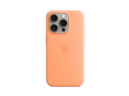 APPLE iPhone 15 Pro Silicone Case with MagSafe - Orange Sorbet mt1h3zm-a Apple