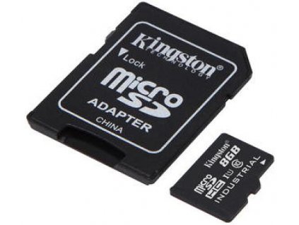 Kingston Industrial/micro SDHC/8GB/100MBps/UHS-I U3 / Class 10/+ Adaptér SDCIT2-8GB