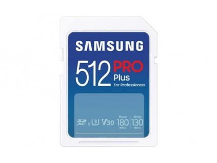 Samsung SDXC karta 512GB PRO PLUS + USB adaptér MB-SD512SB-WW
