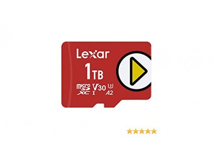 1TB Lexar® PLAY microSDXC™ UHS-I cards, up to 150MB/s read LMSPLAY001T-BNNNG