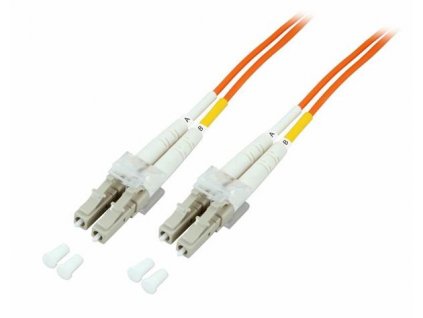 Optický duplex kabel MM 50/125, LC/LC, LSOH, (OM2), 3m, oranžový O0310.3 CNS Network