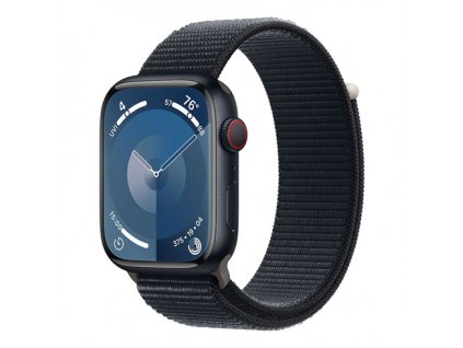 Apple Watch Series 9 GPS + Cellular 45mm Midnight Aluminium Case with Midnight Sport Loop MRMF3QC-A