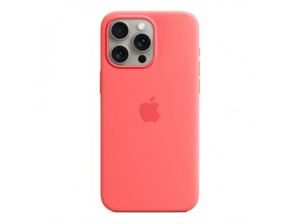 iPhone 15 Pro Max Silicone Case with MagSafe - Guava MT1V3ZM-A Apple