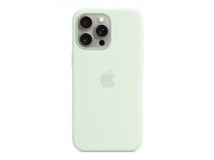 iPhone 15 Pro Max Silicone Case with MagSafe - Soft Mint MWNQ3ZM-A Apple