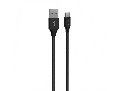 Devia kábel USB-A to USB-C Gracious Woven Cable 1m - Black 6938595337062