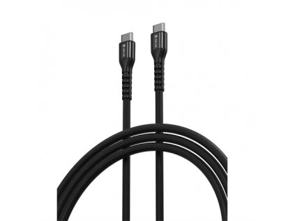 Devia kábel USB-C to USB-C Gracious Woven Cable 1.5m - Black 6938595387036