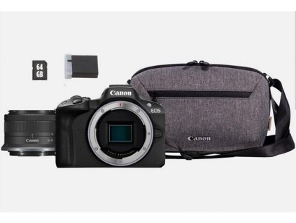 Canon EOS R50 BK + RF-S 18-45 IS STM + BAG + SD (TRAVEL KIT) - Selekce SIP 5811C098