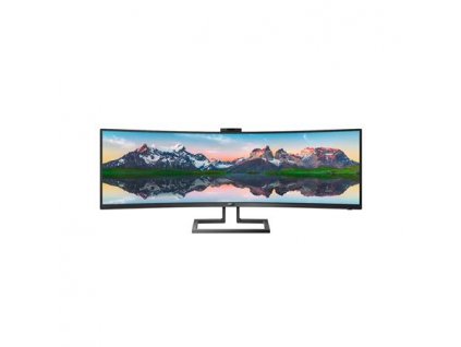 Philips LCD 499P9H 48,8" zakřivený VA 4K/5120x1440@70Hz/5ms/450cd/2xHDMI/DP/3xUSB/USB-C dock/RJ45/Webcam/Repro/HAS/VESA 499P9H-00