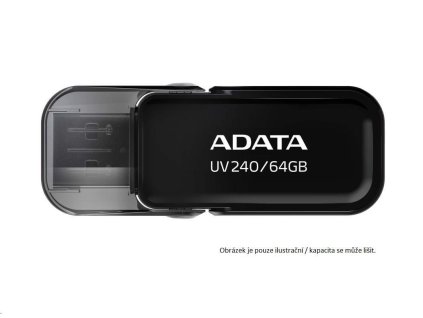 32GB ADATA UV240 USB black (vhodné pro potisk) AUV240-32G-RBK