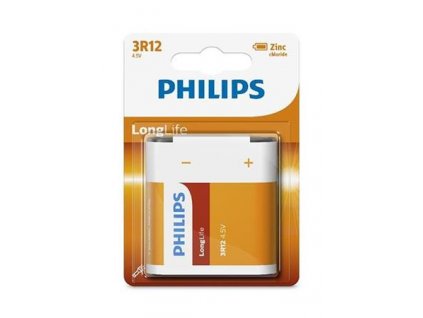 Philips baterie 4,5V LongLife zinkochloridová - 1ks, blister 3R12L1B-10