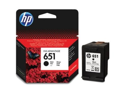 HP C2P10AE Ink Cart No. 651 pro DJ 5645, 5575, 600 stran, Black C2P10AE-BHK