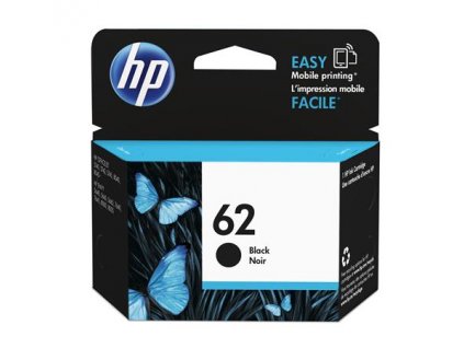 HP 62 Black Ink Cartridge, HP 62 Black Ink Cartridge C2P04AE-301