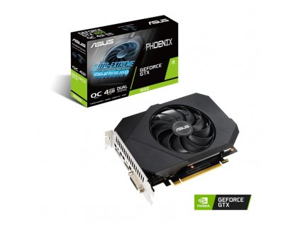 ASUS VGA NVIDIA GeForce Phoenix GTX 1650 OC edition 4GB GDDR6, GTX 1650, 4GB GDDR6, 1xDP, 1xHDMI, 1xDVI 90YV0EZ1-M0NA00 Asus