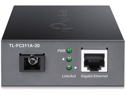 TP-Link OMADA FC311A-20 WDM media konvertor (1xGbE, 1x simplex SC, SM, 1550/1310nm, 20km) TP-link