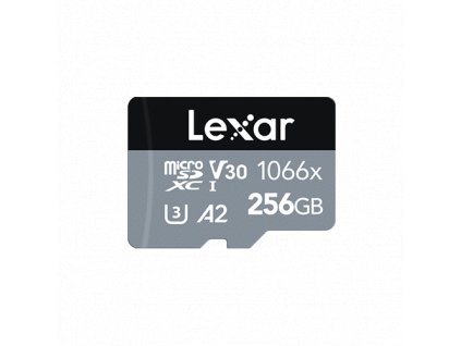 256GB Lexar® High-Performance 1066x microSDXC™ UHS-I, up to 160MB/s read 120MB/s write C10 A2 V30 U3 LMS1066256G-BNANG