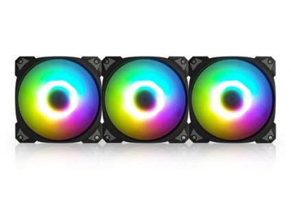 InWin Case fan Neptune AN120, 120mm, ARGB, Black (Triple pack+ Extension cables) IW-FN-AN120-3PK In Win