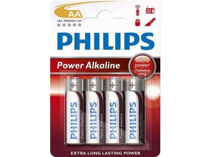 Philips baterie AA PowerLife, alkalická - 4ks LR6P4B-10