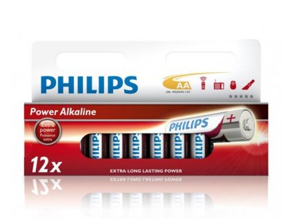 Philips baterie AA Power Alkaline - 12ks LR6P12W-10