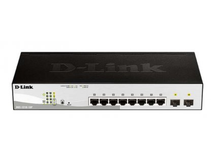 D-Link DGS-1210-10P/ME 8-Port 10/100/1000BASE-T PoE + 2-Port 1 Gbps SFP Metro Ethernet Managed Switch, 65W DGS-1210-10P-ME-E