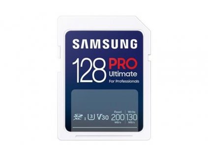 Samsung SDXC PRO ULTIMATE/SDXC/128GB/200MBps/UHS-I U3,V30 MB-SY128S-WW