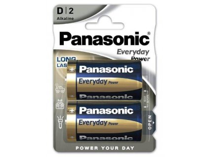Panasonic Alkalická baterie LR20EPS/2BP Everyday Power (Blistr 2 ks) 4216,00