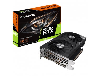 GIGABYTE VGA NVIDIA GeForce RTX 3060 WINDFORCE LHR OC 12G Rev. 2.0, 12G GDDR6, 2xDP, 2xHDMI GV-N3060WF2OC-12GD Gigabyte