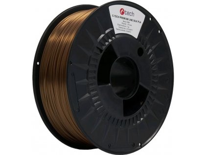 C-TECH Tisková struna (filament) PREMIUM LINE, Silk PLA, měď, 1,75mm, 1kg 3DF-P-SPLA1.75-COPPER C-Tech