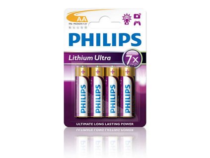 Philips baterie AA Ultra lithium - 4ks FR6LB4A-10
