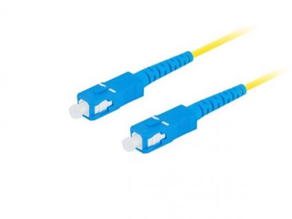 LANBERG optický patch cord SM SC/UPC-SC/UPC simplex 10m LSZH G657A1 průměr 3mm, barva žlutá FO-SUSU-SS11-0100-YE Armac