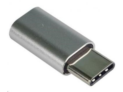 Adaptér PREMIUMCORD USB 3.1 C/male - USB 2.0 Micro-B/ženské, strieborná kur31-06 PremiumCord