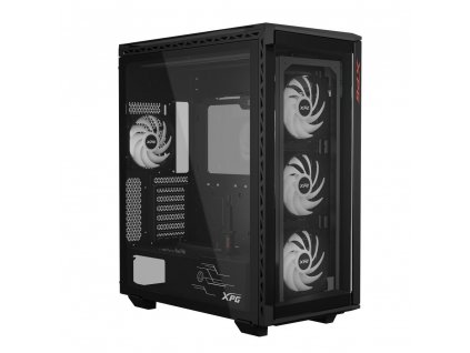 ADATA XPG case BATTLECRUISER II Mid-Tower, bez zdroje, 4x 120mm ARGB Fan, Černá BATTLECRUISERIIST-BKCWW