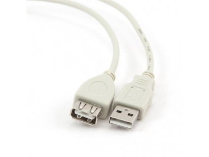 Gembird kábel USB 2.0 (AM - AF), predlžovací, 0.75 m, biely CC-USB2-AMAF-75CM-300