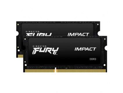 Kingston FURY Impact/SO-DIMM DDR3L/16GB/1866MHz/CL11/2x8GB/Black KF318LS11IBK2-16