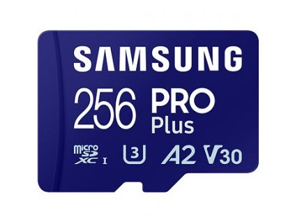Samsung/micro SDXC/256GB/180MBps/Class 10/+ Adaptér/Modrá MB-MD256SA-EU